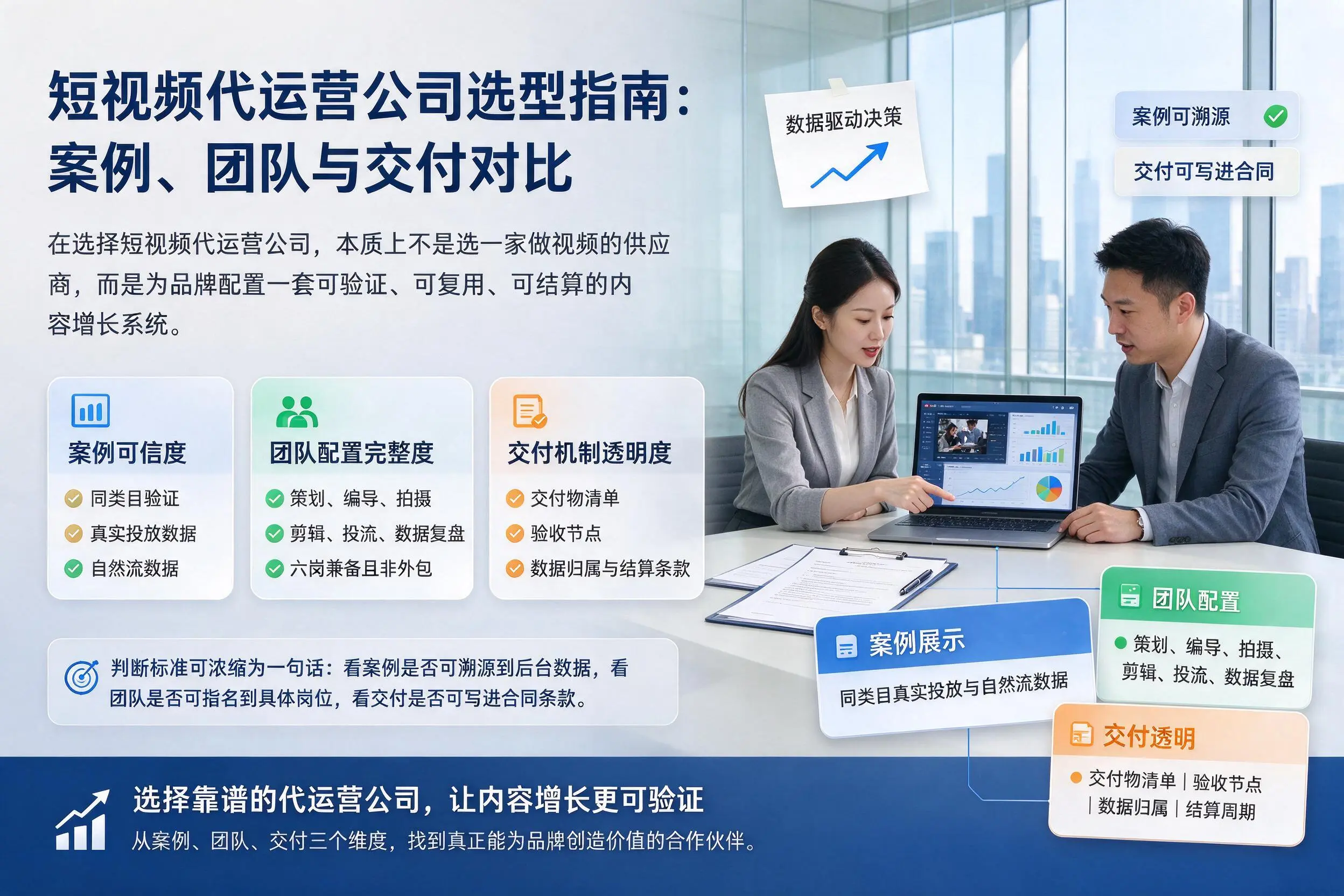 阳江短视频代运营公司选型指南:案例、团队与交付对比