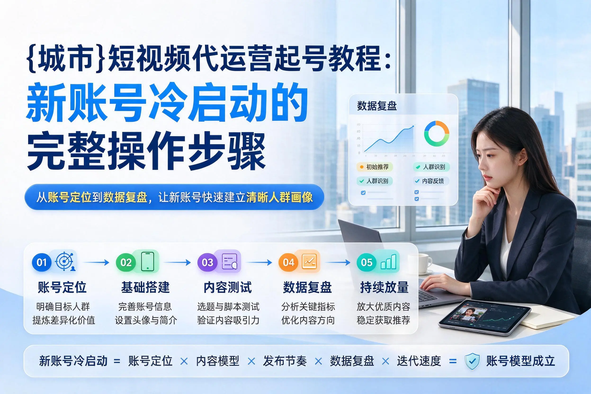 阳江短视频代运营起号教程:新账号冷启动的完整操作步骤