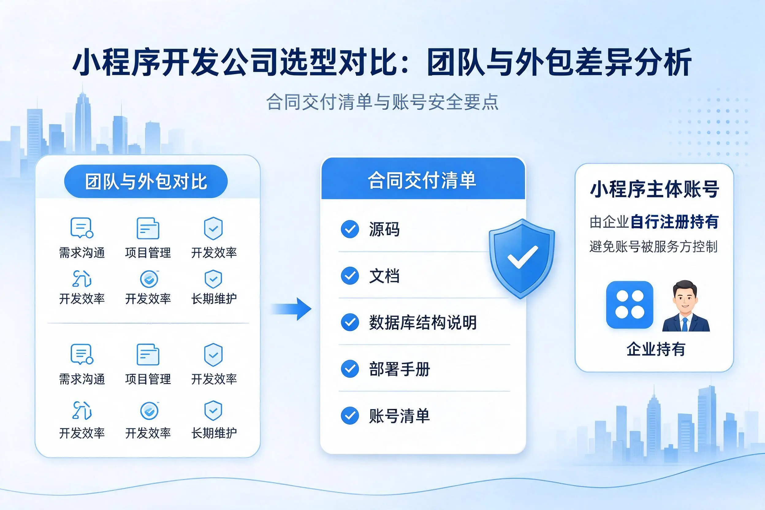 阳江小程序开发公司选型对比:团队与外包差异分析