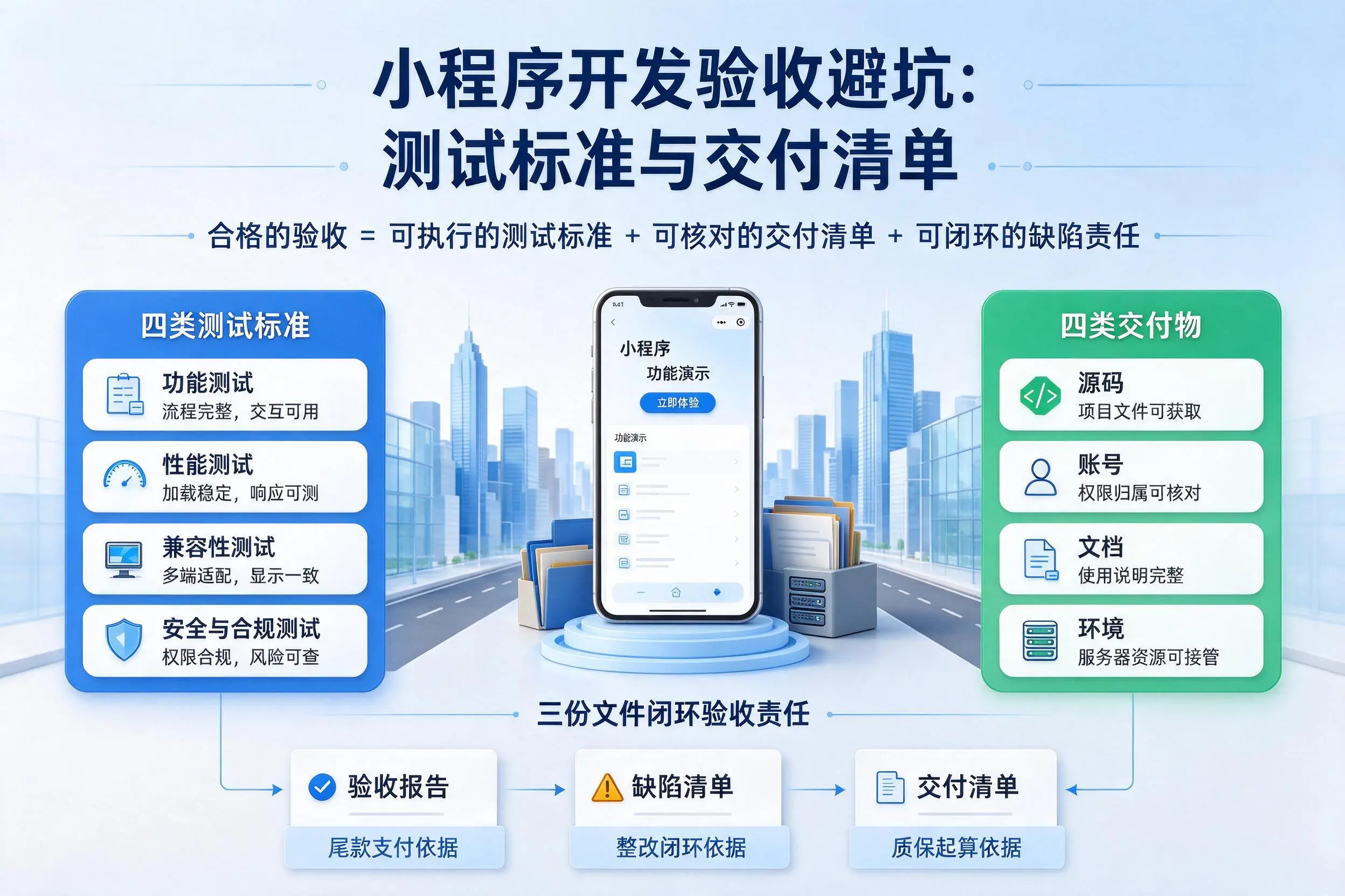阳江小程序开发验收避坑:测试标准与交付清单