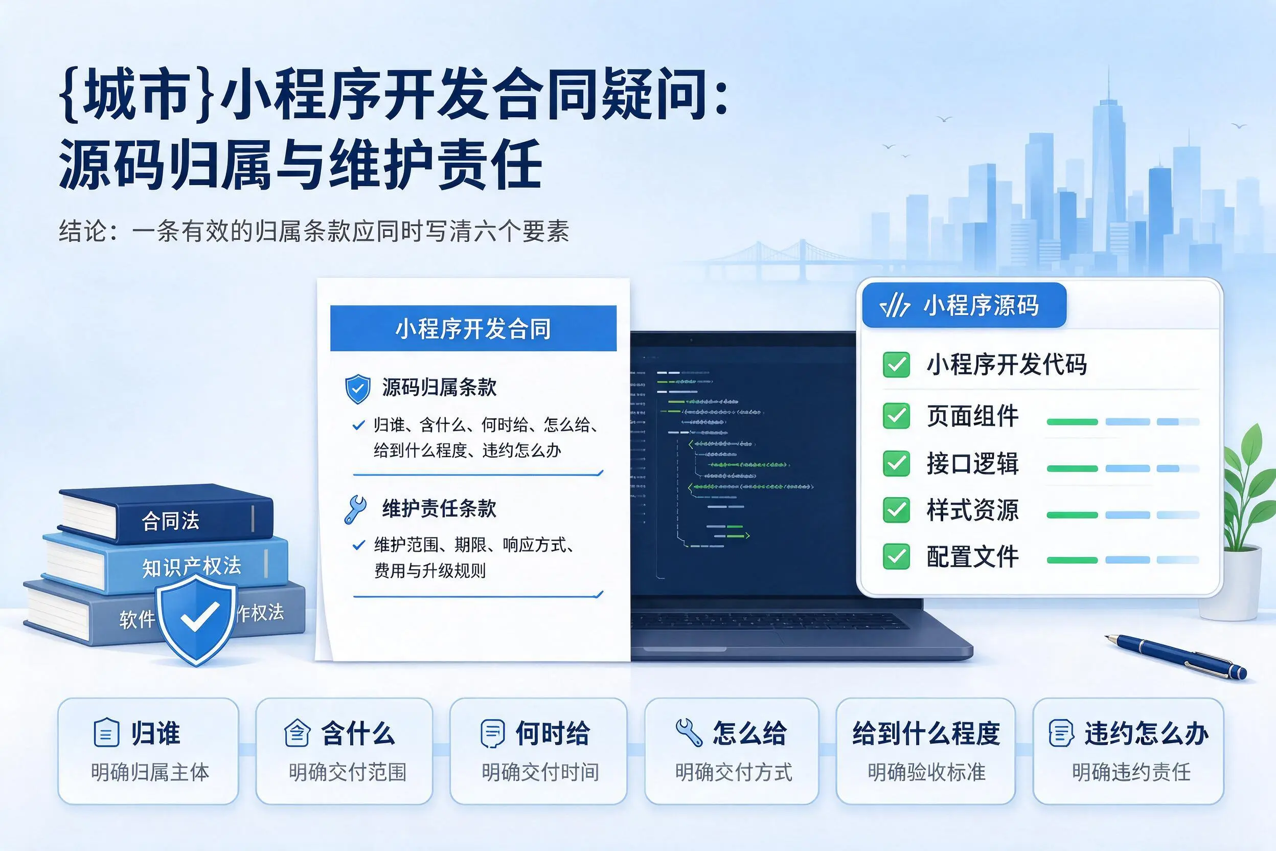 阳江小程序开发合同疑问：源码归属与维护责任