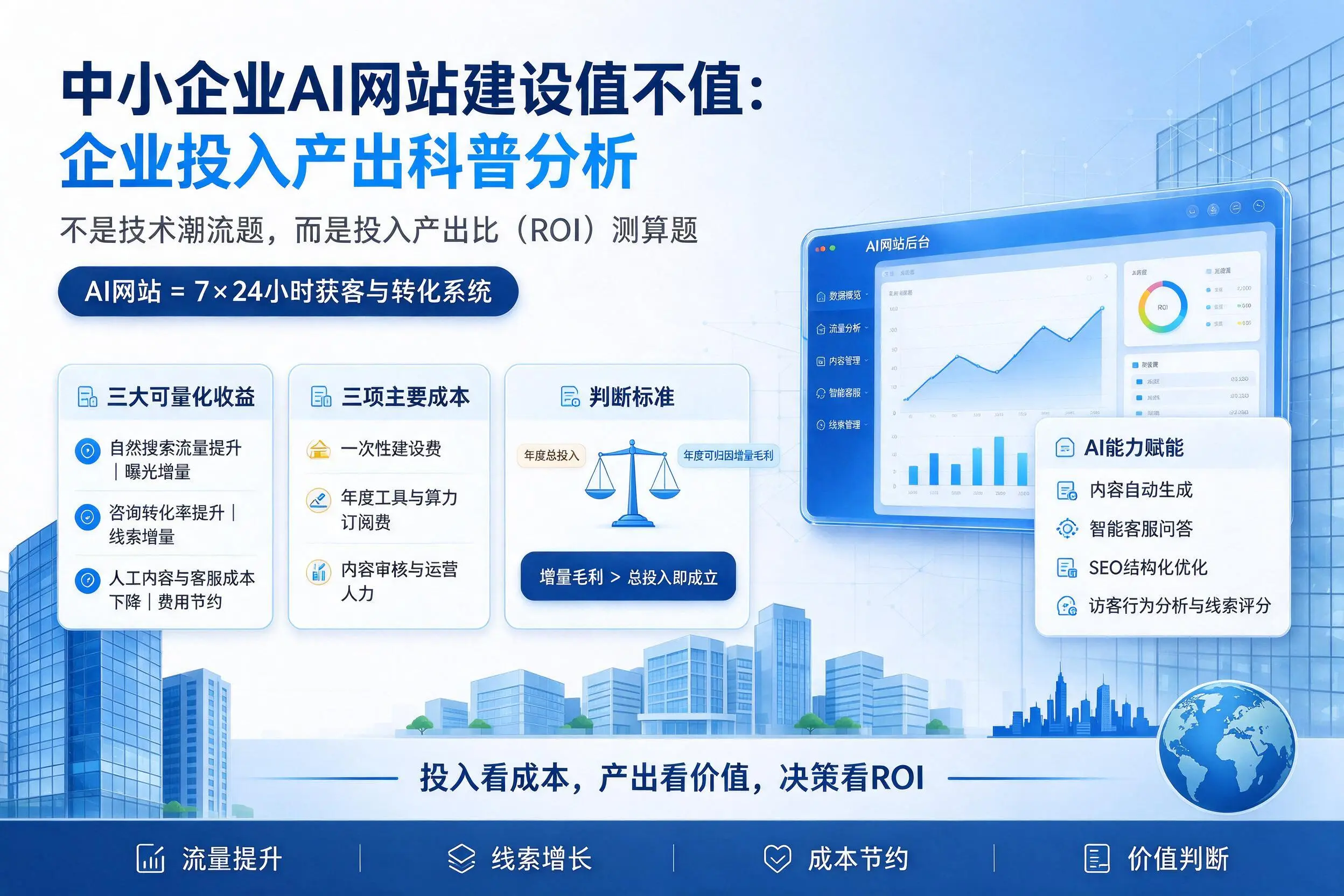 中小企业AI网站建设值不值:阳江企业投入产出科普分析