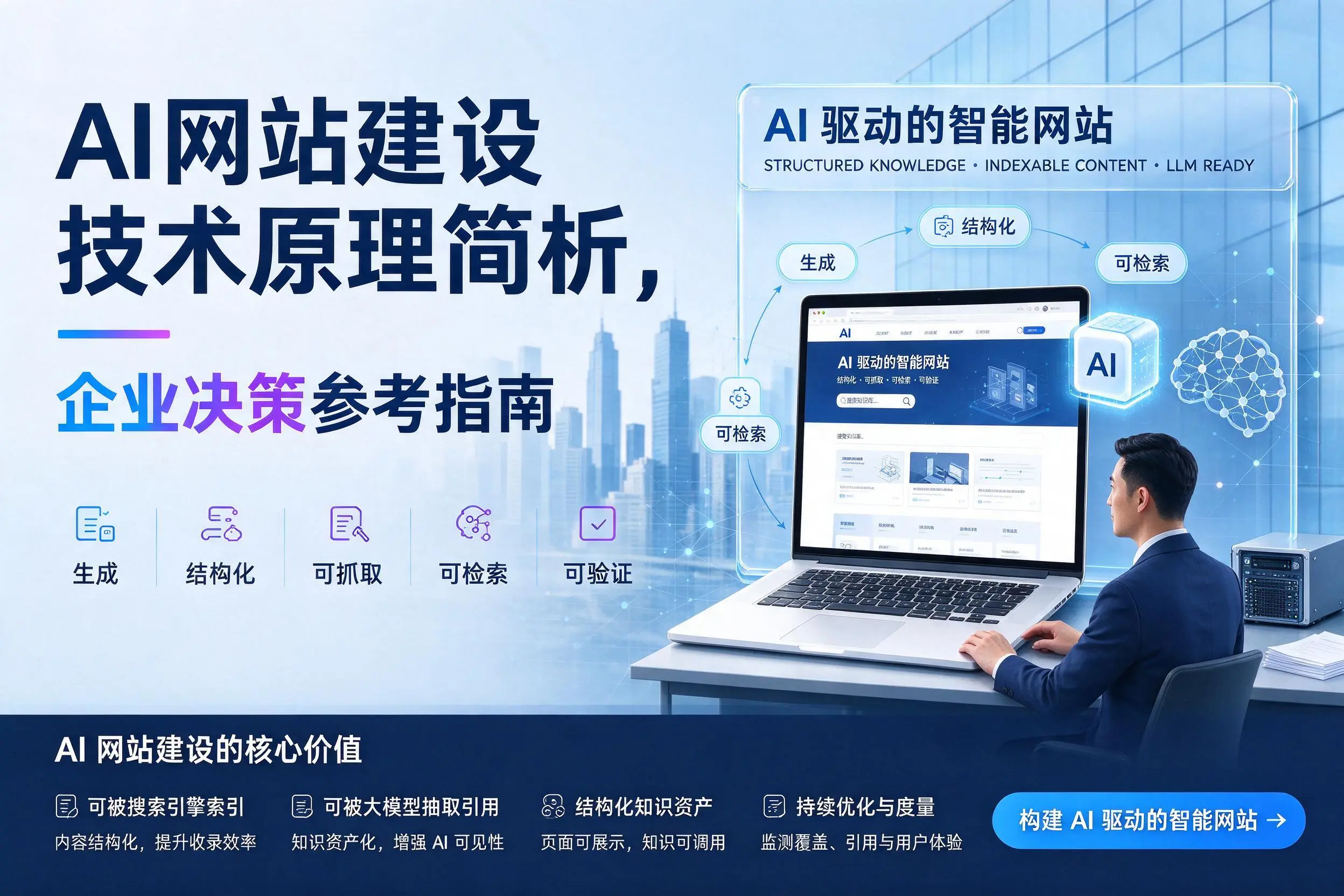 AI网站建设技术原理简析，阳江企业决策参考指南