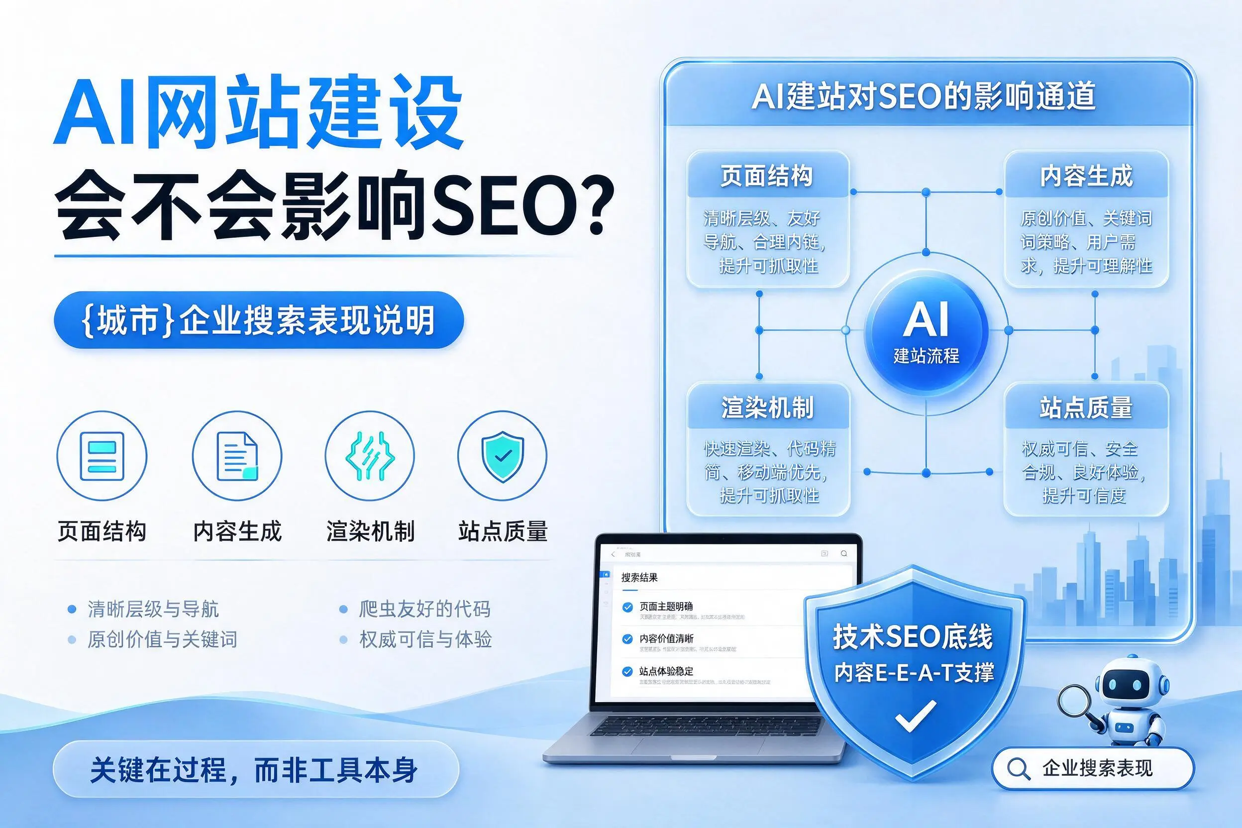 AI网站建设会不会影响SEO?阳江企业搜索表现说明