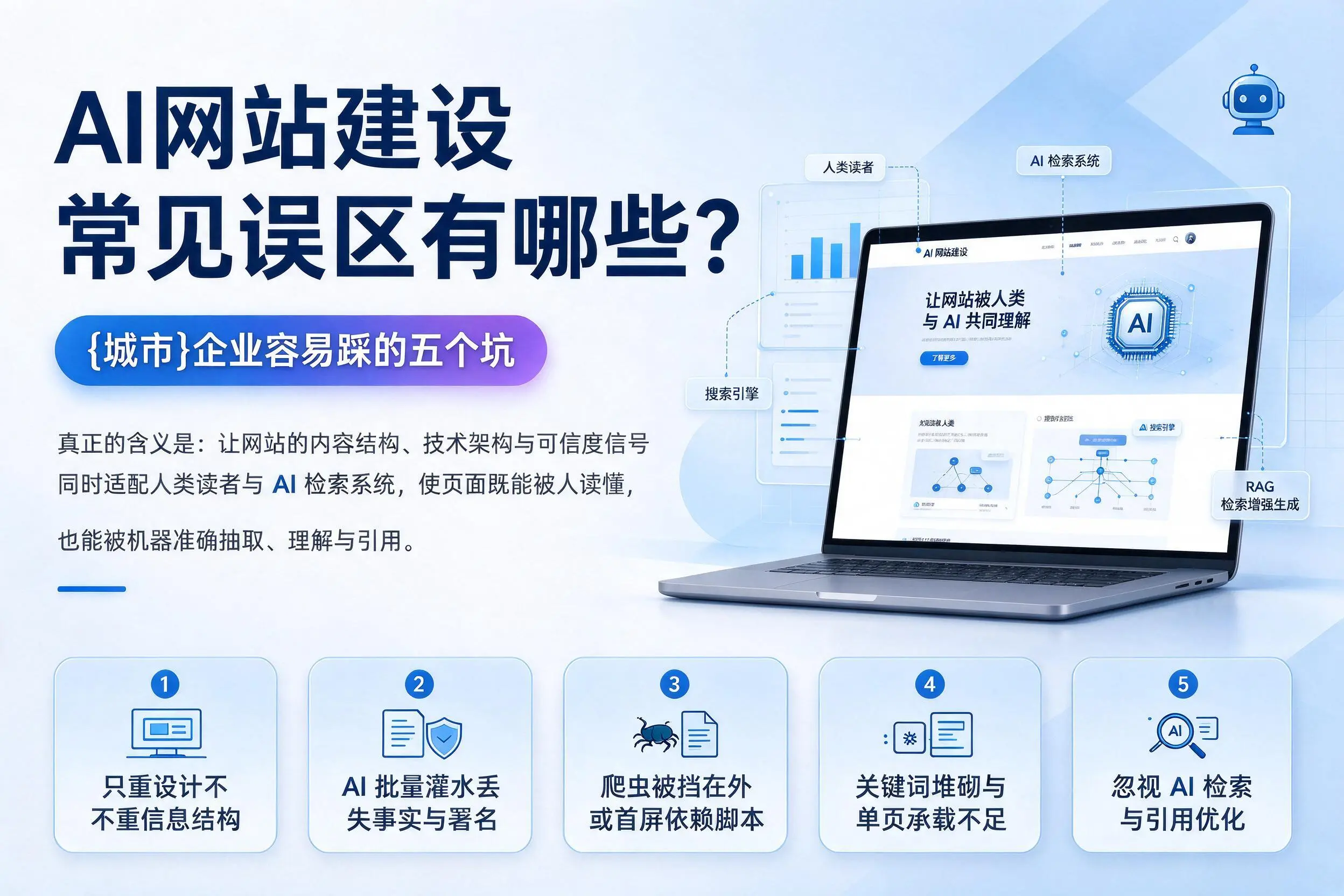 AI网站建设常见误区有哪些?阳江企业容易踩的五个坑