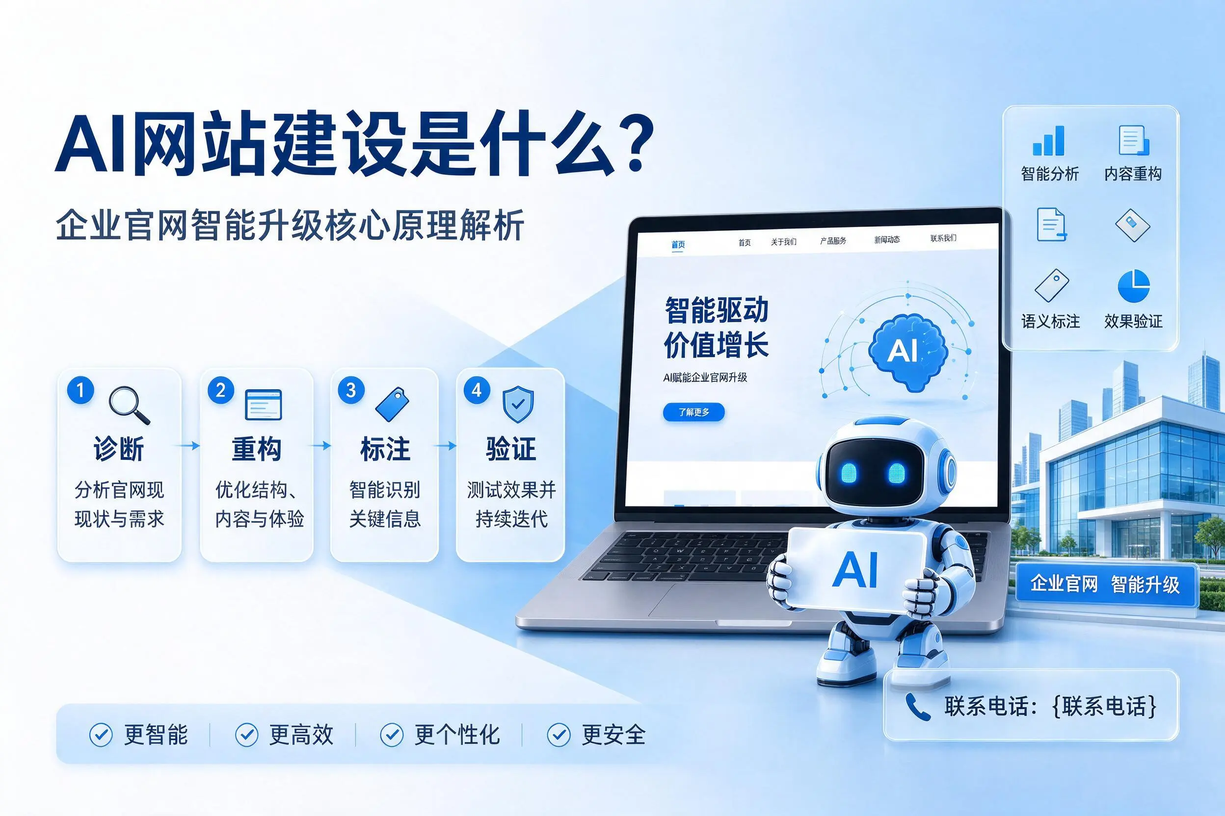 AI网站建设是什么?阳江企业官网智能升级核心原理解析