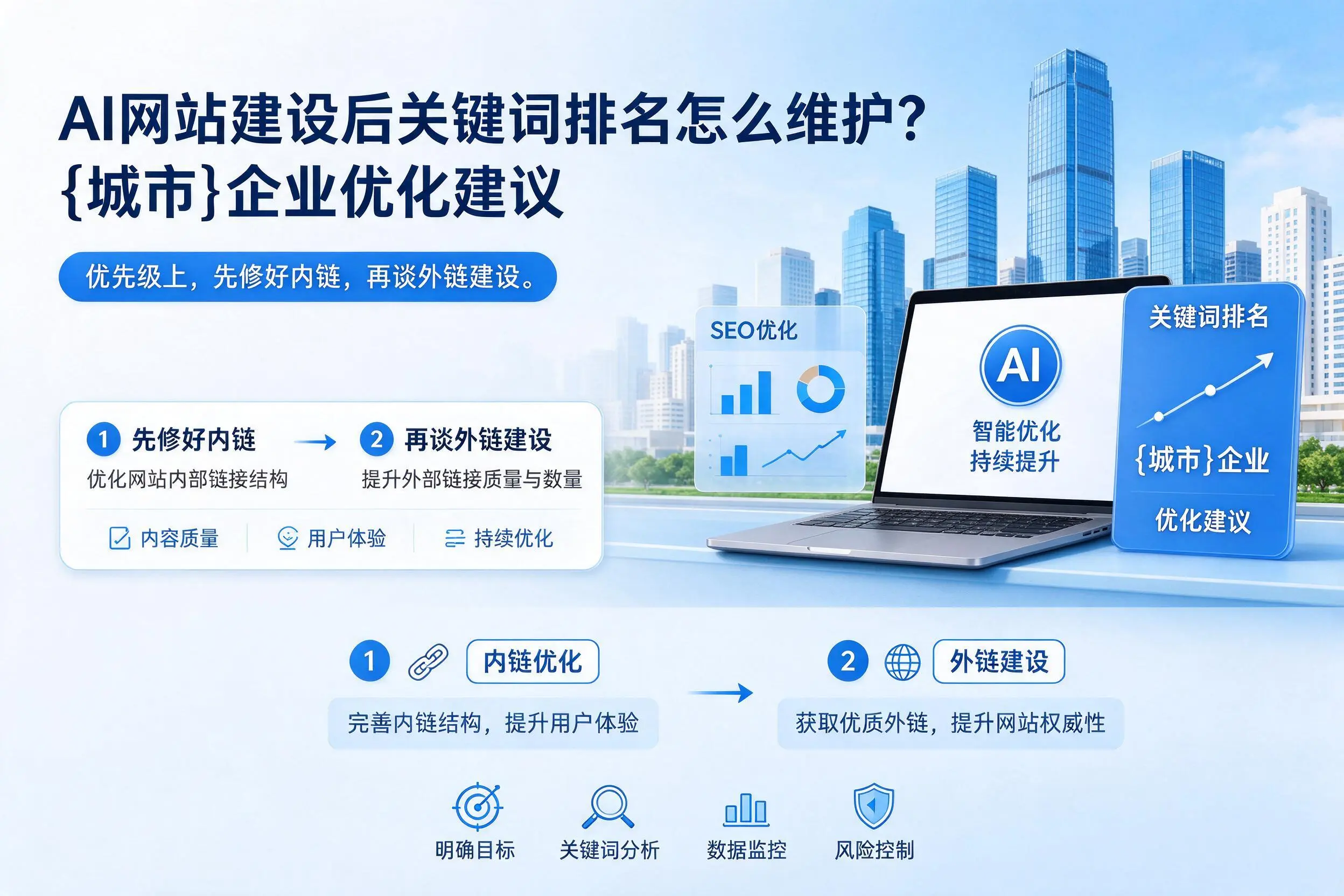 AI网站建设后关键词排名怎么维护?阳江企业优化建议