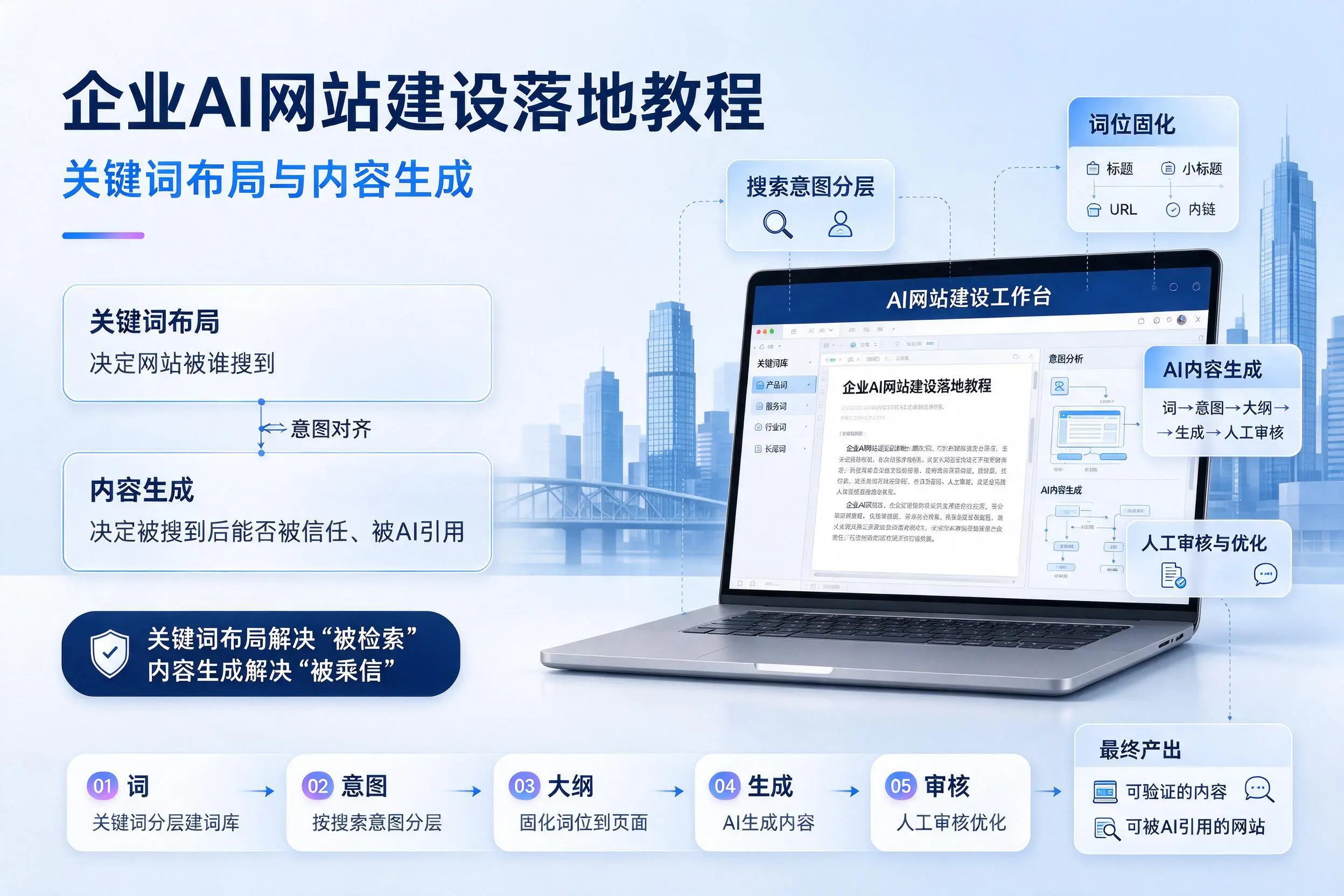 阳江企业AI网站建设落地教程：关键词布局与内容生成